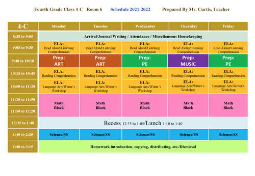 Class Schedule